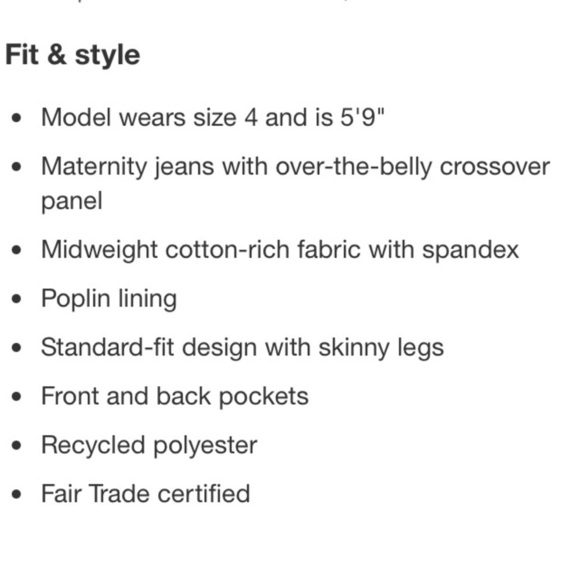 Isabel by Ingrid & Isabel Maternity Jean High Over Belly Back Crossover Panel - Picture 14 of 14